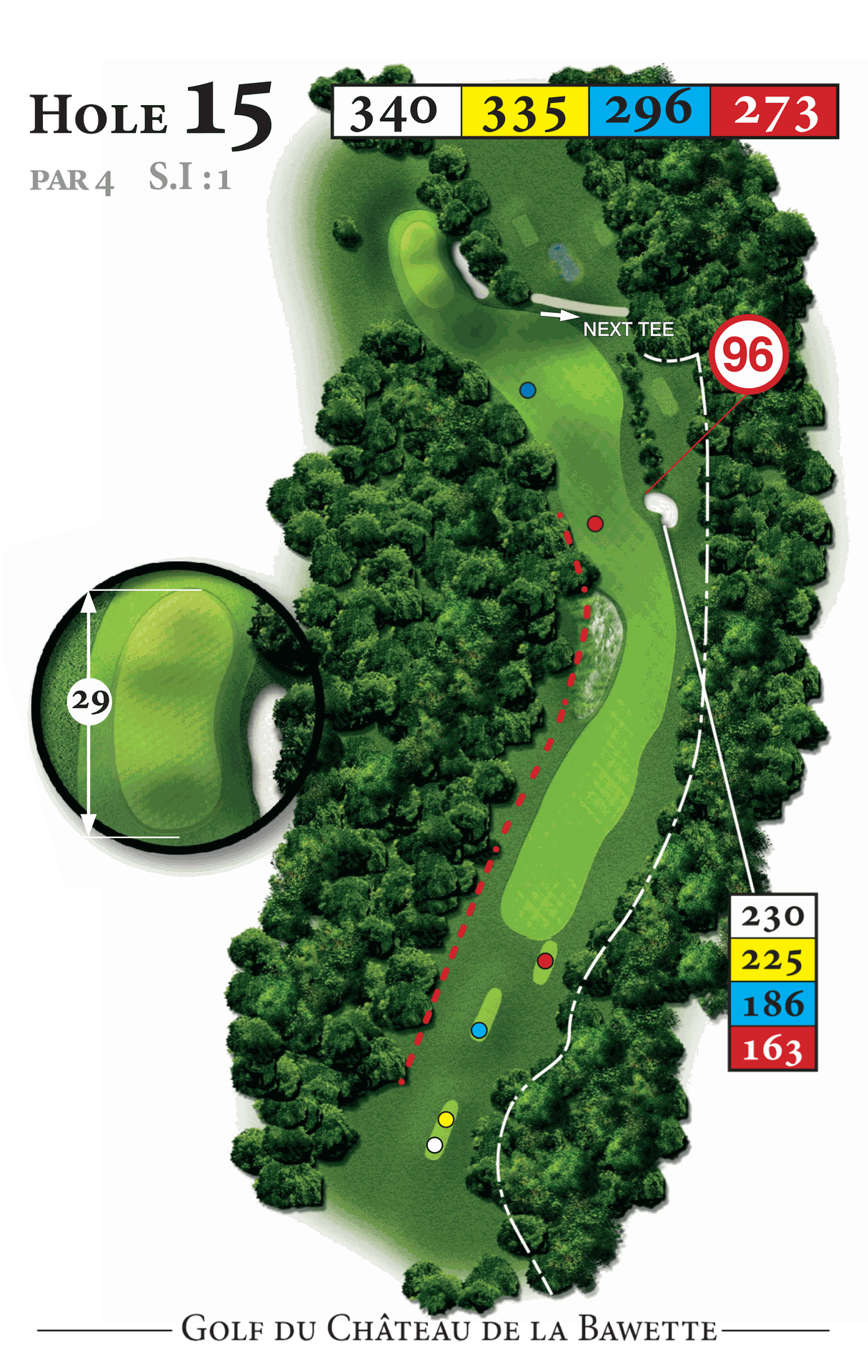 Plan du trou 15