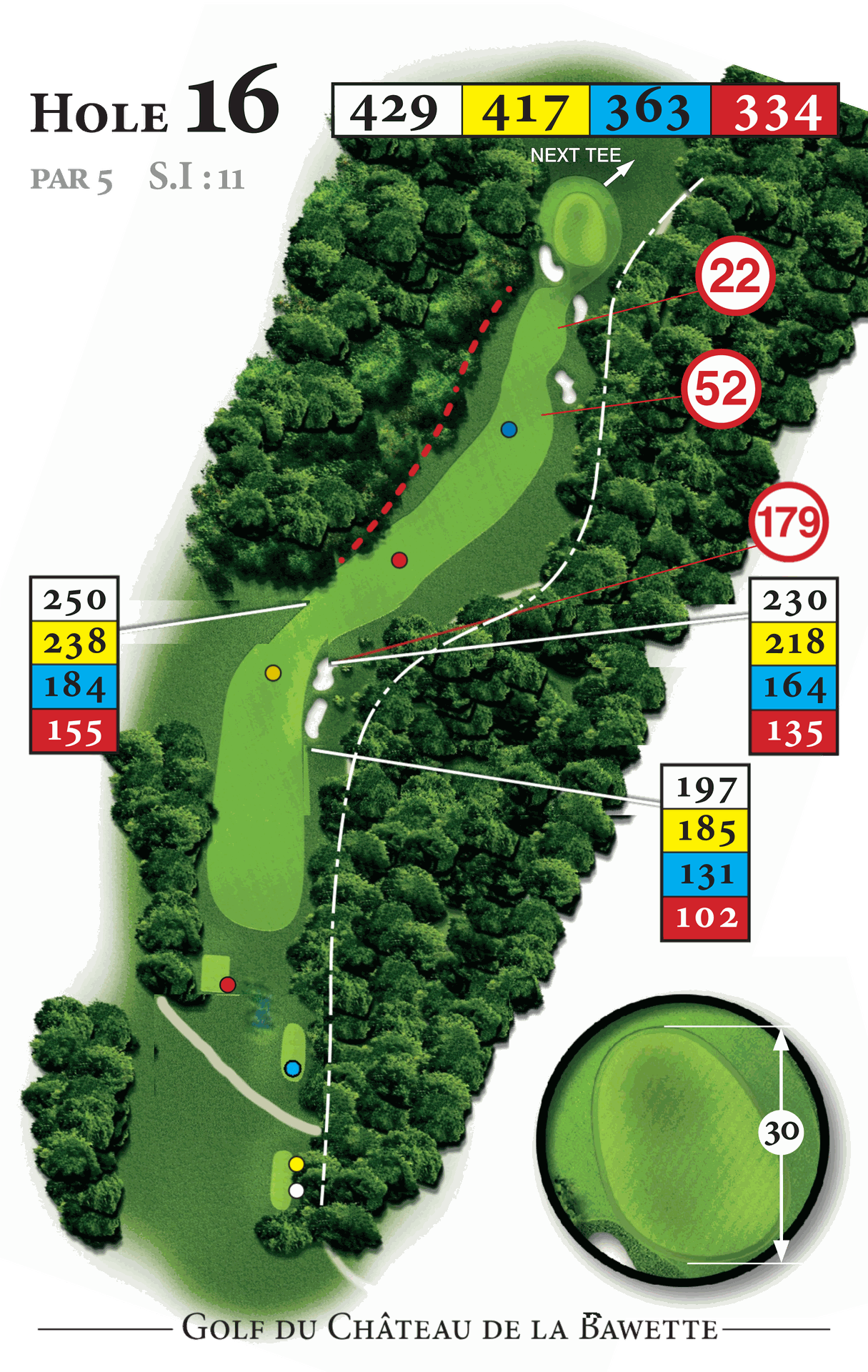 Plan du trou 16